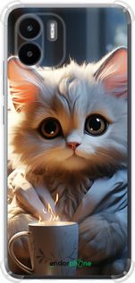Чохол на Xiaomi Redmi A2 Білий кіт "5646sp-3026-2448"