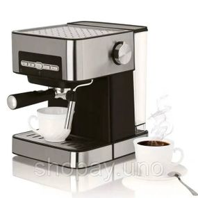 Кофемашина полуавтоматическая универсальная Crownberg CB-1566 1000Вт с капучинатором