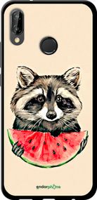 Чохол на Huawei P20 Lite Єнотик з кавуном "4605b-1410-2448"