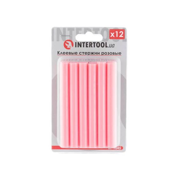 Комплект стрижнів клейових рожевих 11,2*100 мм, 12 од. INTERTOOL RT-1045