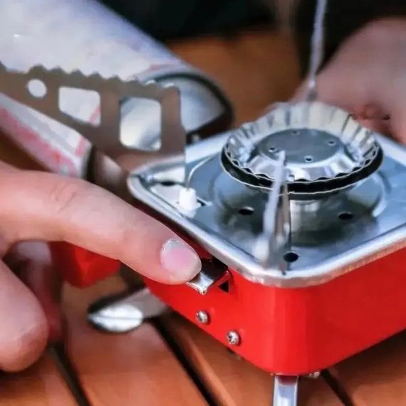 Газовая плитка легкая, Газовая горелка для еды Туристическая походная плита BA-17 | Зображення 7