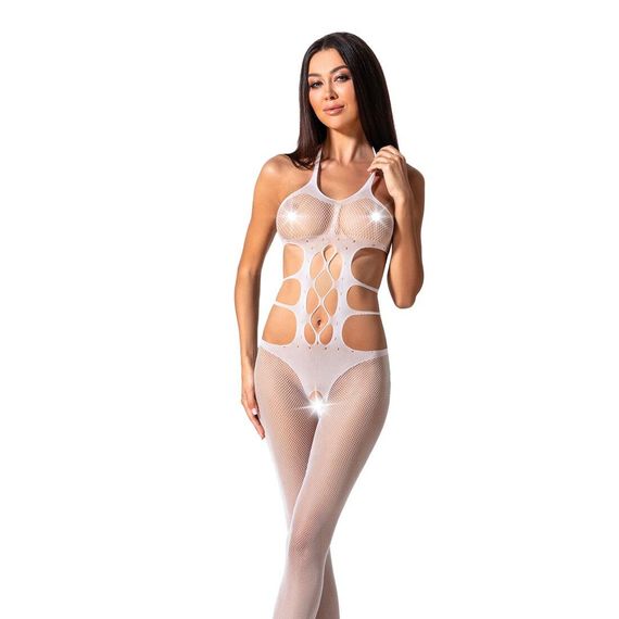Еротичний бодістокінг Passion BS084 white, One size