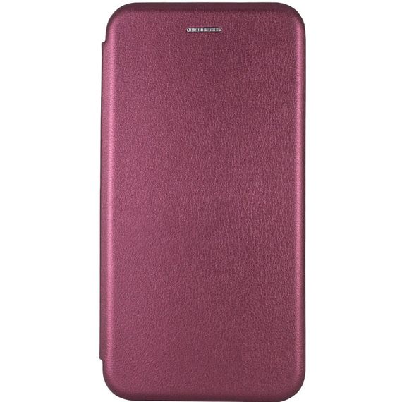 Кожаный чехол-книжка Classy для Xiaomi Redmi 9 Бордовый