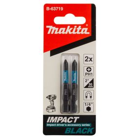 Биты торсионные PH1 50 мм Makita Impact Black B-63719 (2 шт)