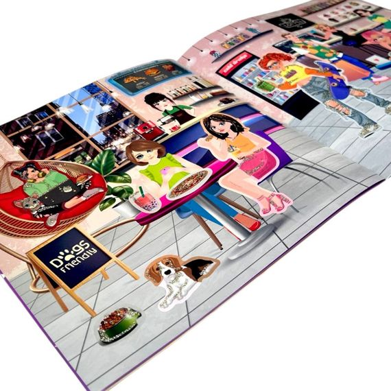 Дитяча книжечка з наклейками "Glamour Girls" РМ-87-02 | Зображення 1