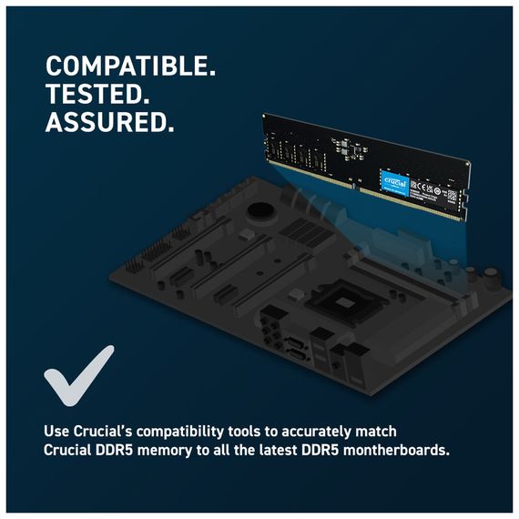 Модуль памяти для компьютера DDR5 32GB 4800 MHz Micron (CT32G48C40U5) | Зображення 4