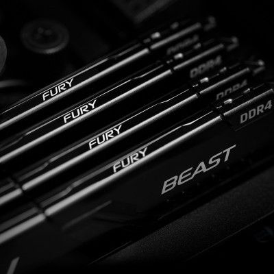 Модуль памяти для компьютера DDR4 32GB (2x16GB) 2666 MHz Fury Beast Black Kingston Fury (ex.HyperX) | Зображення 3