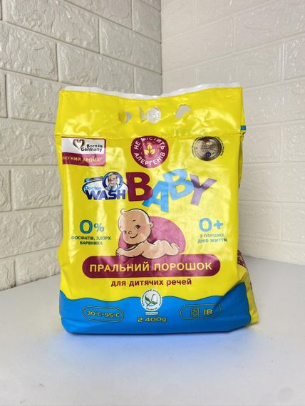 Порошок для прання "Doctor Wash Baby" з нейтральним ароматом 2400г