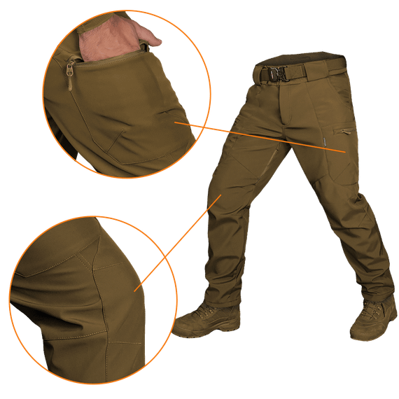 Штани SoftShell Vent Mesh Койот (7359), XXXL | Зображення 4