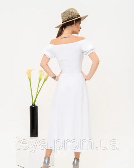 Плаття для жінок колір білий розмір L FI_007720 | Зображення 2