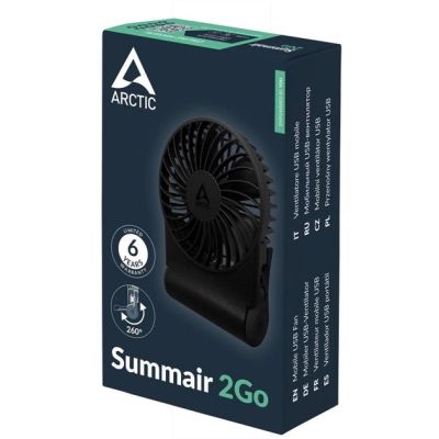 Вентилятор Arctic USB-C SUMMAIR 2GO BLACK (AEBRZ00027A) | Зображення 7