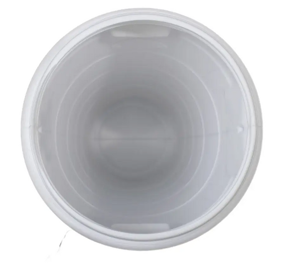 Бочка  пищевая  60 л белая пластиковая  низкая бидон  широкая горловина для молока и воды | Зображення 3