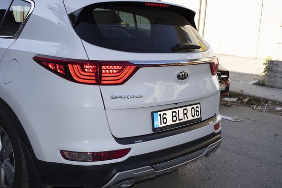 Накладка на задній бампер EuroCap 2015-2018 (ABS) для Kia Sportage рр | Зображення 5