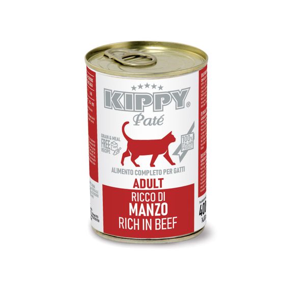Вологий корм для котів з яловичиною Kippy Pate Adult Cats Beef, 400 гр