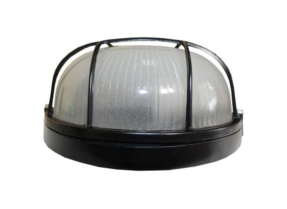 Світильник НПП1302 60W E27 IP65 коло чорний з решіткою Ny95001181 | Зображення 3