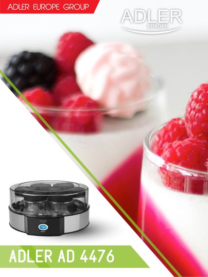 Йогуртница Adler AD 4476 для домашнего йогурта с баночками, 7 стеклянных контейнеров по 200 мл | Зображення 7