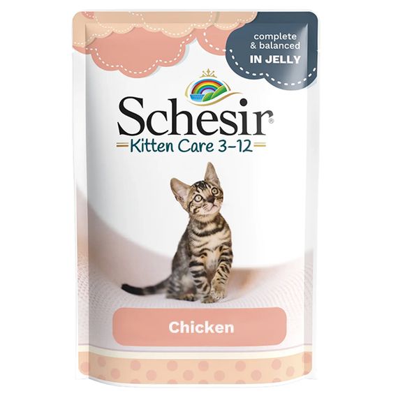 Корм Schesir Kitten Care Chicken вологий з куркою для кошенят 85 гр