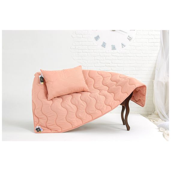 Ковдра MirSon антиалергенна EcoSilk всесезонна №1730 Eco Light Coral 140x205 см (2200003710076) | Зображення 3