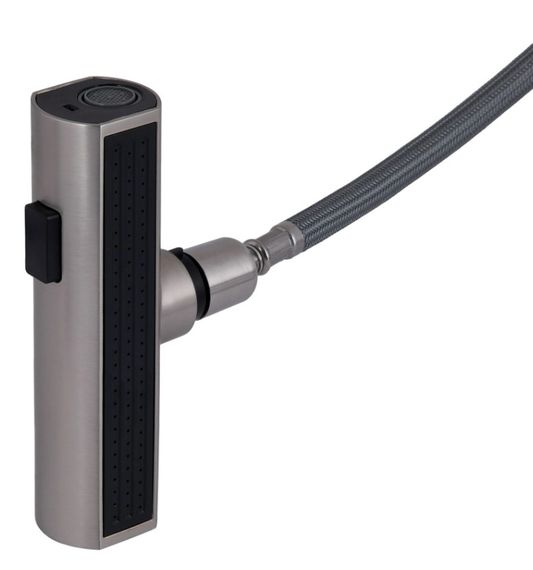 Змішувач для кухні Lidz Aria 015FLT з висувним мультифункціональним виливом-лійкою LDARI015FLTNKS37643 | Зображення 2