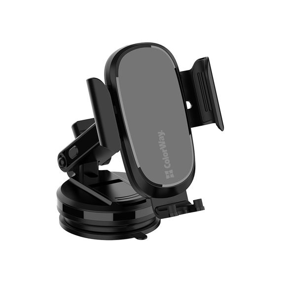Універсальний автотримач ColorWay Dashboard Car Wireless Charger 15W Black (CW-CHAW037Q-BK) | Зображення 2