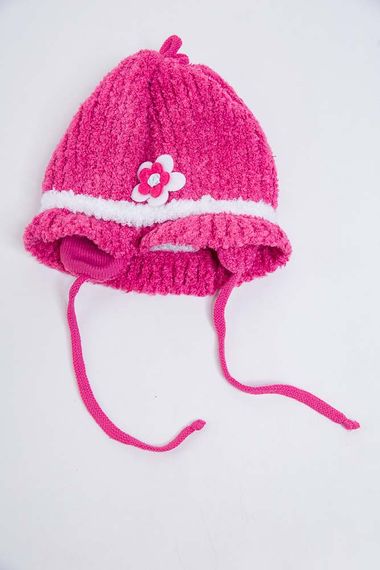 Дитячий комплект з шапки та шарфа, рожевого кольору, 167R8881-1