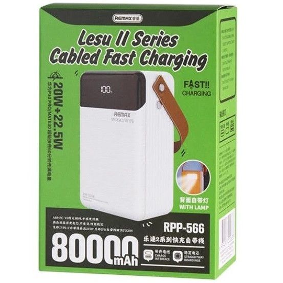 Павербанк Завантаження 80000mAh REMAX RPP-566 (47241-RPP-566_2024) | Зображення 3
