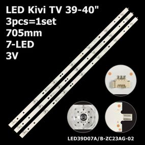 LED підсвітка Kivi TV 39-40" LED39D07A-ZC26AG-01 LED39D07B-ZC26AG-01 LED39D07A-ZC23AG-02 3шт.