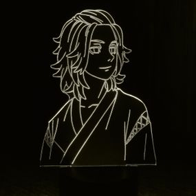 Акриловий світильник-нічник Манджиро Сано (Manjiro Sano) білий tty-n000547