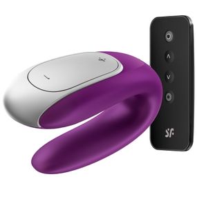 Смартвібратор для пар Satisfyer Double Fun з пультом, Фіолетовий