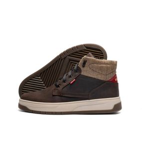 Черевики зимові шкіряні Levis колір Коричневий