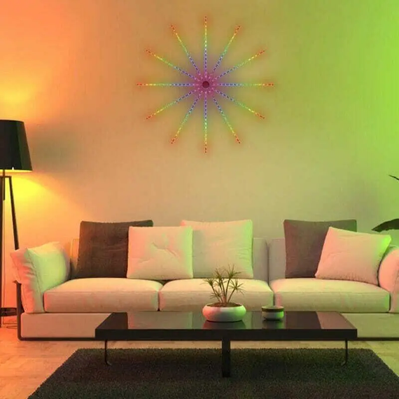 Світлодіодна RGB стрічка Феєрверк з пультом та Bluetooth від USB, 5V 213 LED | Зображення 4