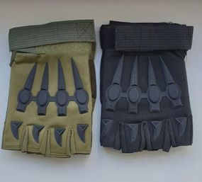 Тактичні рукавиці без пальців Dragon чорні