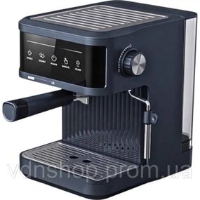 Рожковая кофеварка Crownberg CB-1571 1200Вт кухонная кофемашина с резервуаром 1.8л и сенсорным дисплеем JZ-77