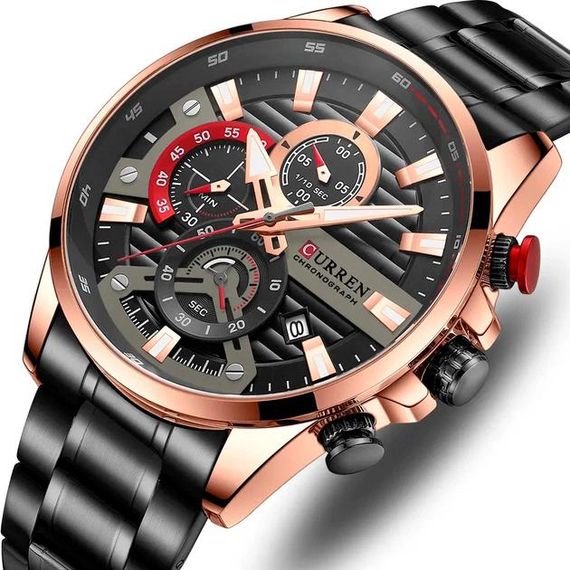 Чоловічий годинник Curren 8415 Black-Gold | Зображення 3