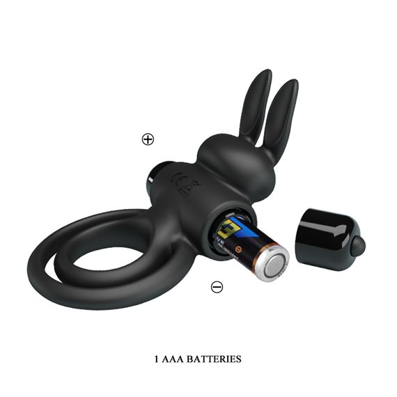 Ерекційне кільце - Pretty Love Vibrant Penis Ring III Black | Зображення 2