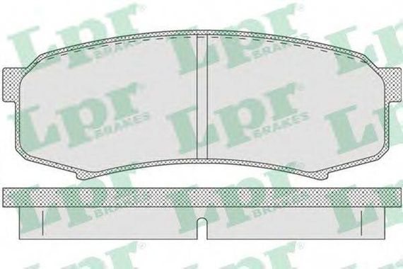 Колодка гальм. диск. MITSUBISHI PAJERO задн. (вир-во LPR) LPR 05P749 на TOYOTA LAND CRUISER (_J8_)