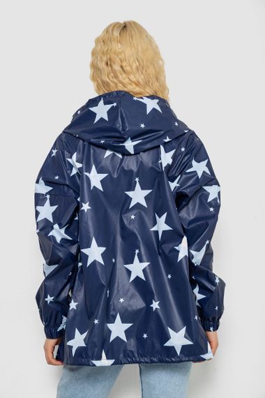 Вітровка жіноча з капюшоном, колір синій, 238R102-5 | Зображення 3