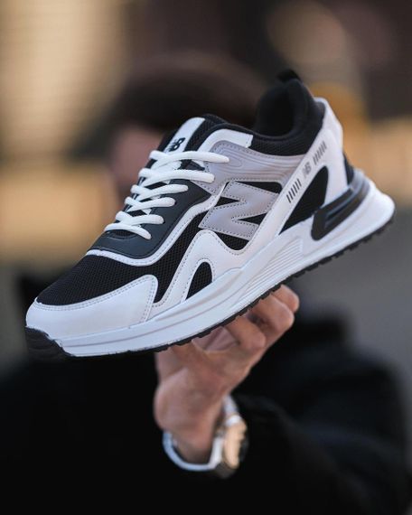 Кросівки чоловічі New Balance White Black | Зображення 1