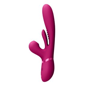 Вібратор-кролик Kura для точок G, A, U та клітора рожевий Vive (Нідерланди) Sex Aura