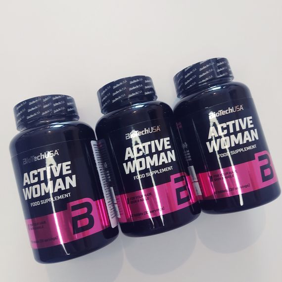 Комплекс витаминов и минералов для женщин Active Woman BioTech USA 60 таблеток | Зображення 2