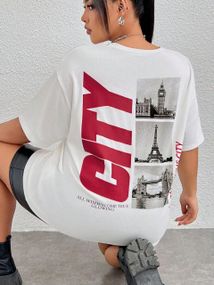 Футболка жіноча з принтом повсякденна L Білий