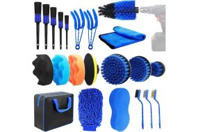 Набір щіток, ганчірок, інструменту для кліпс та пластику (CS-002)