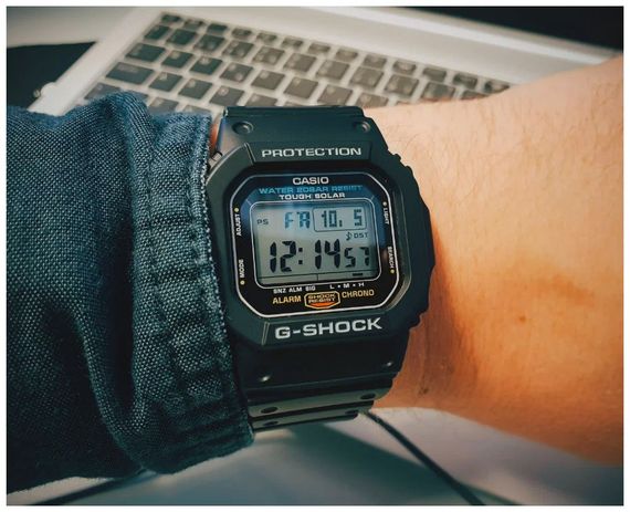 Часы наручные мужские Casio G-5600UE-1 Солнечная батарея | Зображення 5