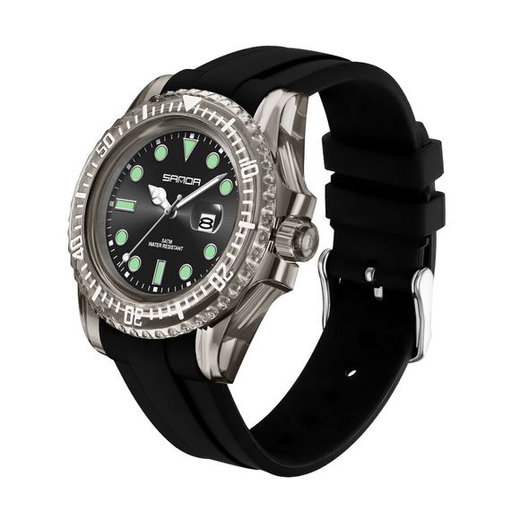 Чоловічий годинник Sanda 9007 All Black | Зображення 1