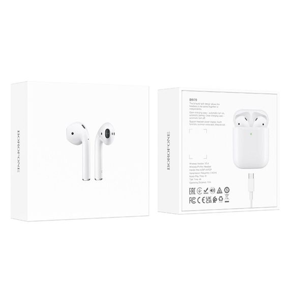 Беспроводные наушники BOROFONE BW79 True wireless stereo headset White | Зображення 1