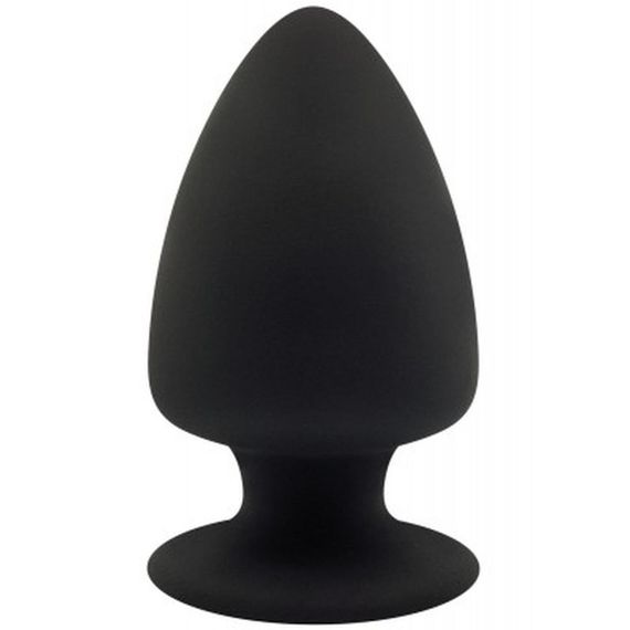 Анальна пробка конічної форми SILEXD Thermo Reactive чорна, Medium Sex Aura