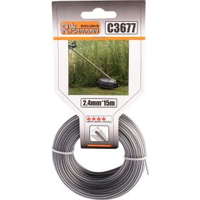 Ліска волосінь для триммера Richmann двокомпонентна зірочка Duo 2,4 мм 15 м (C3677)