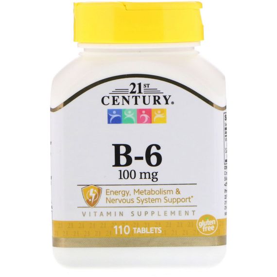B-6, 100 mg, 110 Tablets