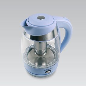 Електрочайник скляний Maestro MR-065-BLUE, 1.8 л, 2200 Вт, з підсвіткою