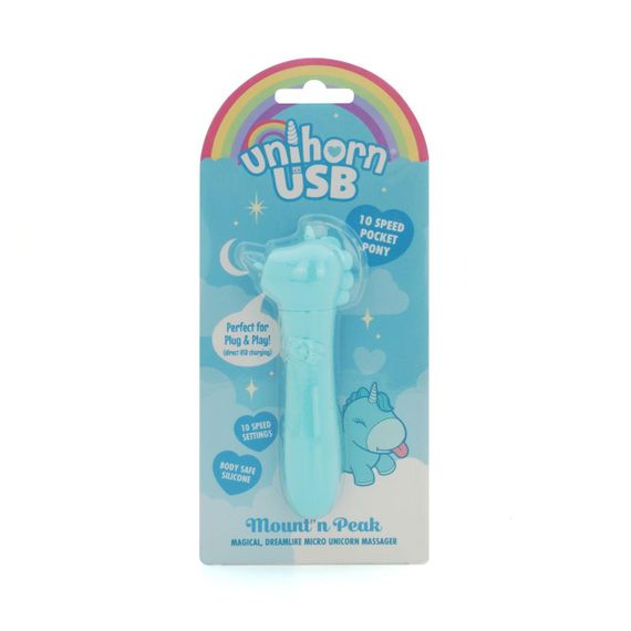 Вібратор-єдиноріжка Unihorn USB Bullet – Mount'n Peak, віброкуля, USB-зарядка, 10 режимів Sex Aura | Зображення 5